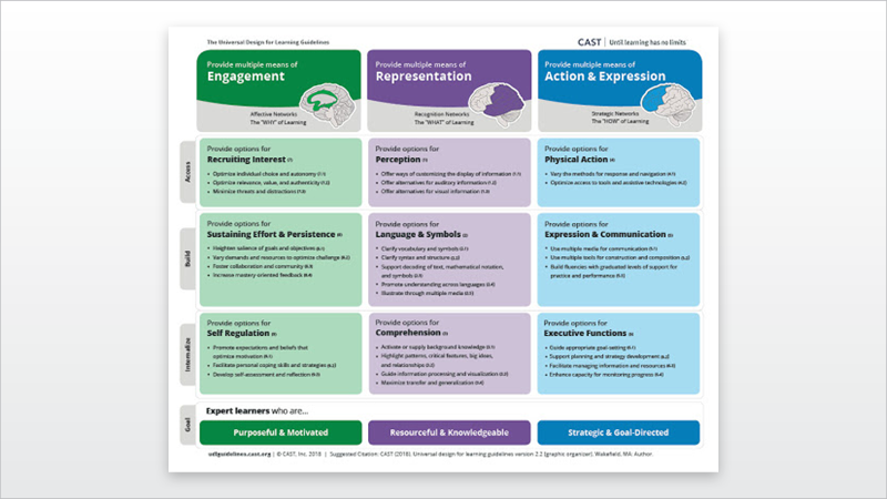 UDL Guidelines poster